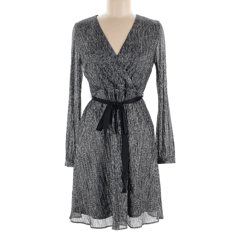 Banana Republic Metallic Silver Dress